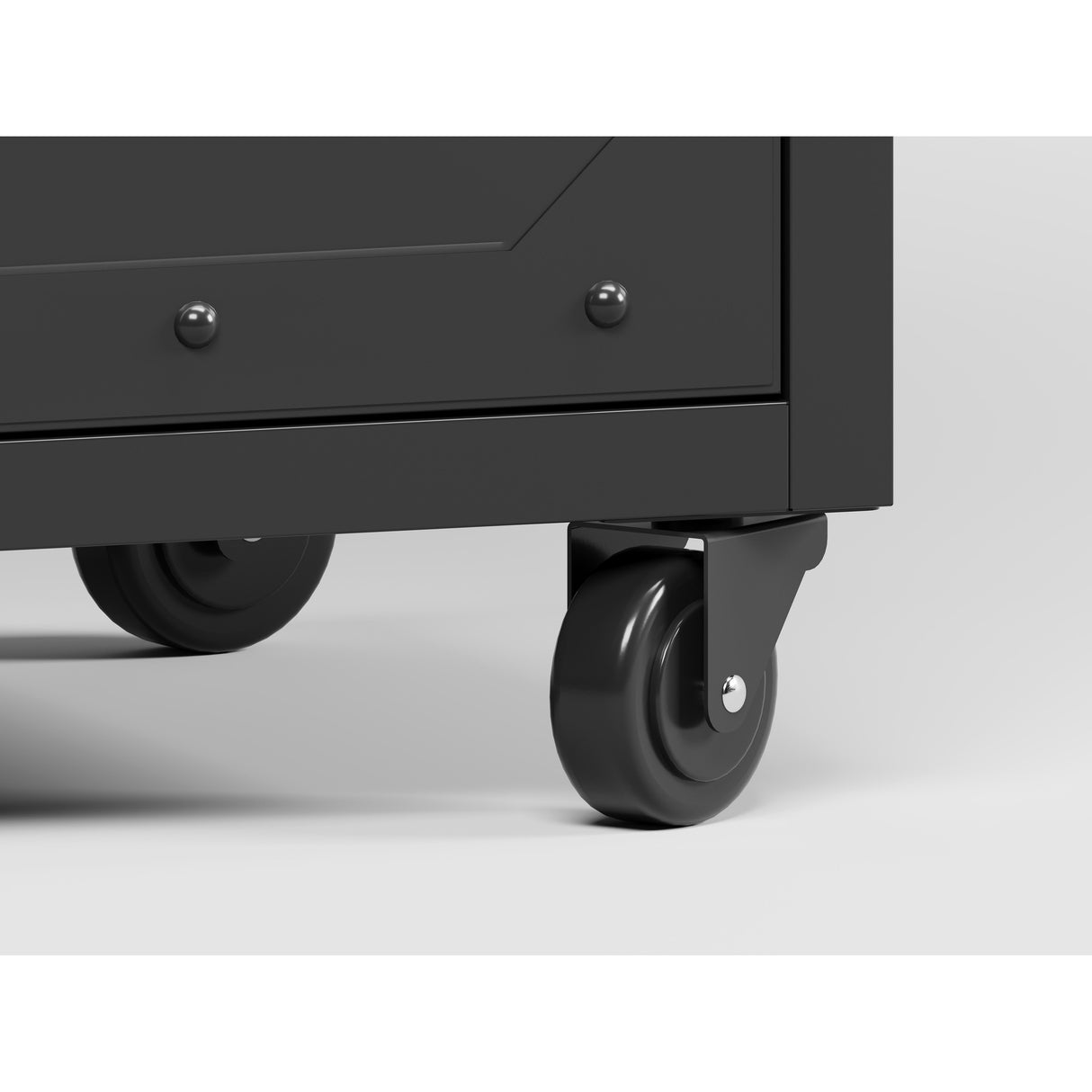 Metal Storage Cabinet with Wheels,3 Doors ,Sturdy and Durable Heavy Duty Utility Storage Cabinet for Office Storage Room