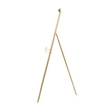 Metal Adjustable 3 Tier Easel with Bow Top - Gold - Roche River Decor