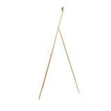 Metal Adjustable 3 Tier Easel with Bow Top - Gold - Roche River Decor