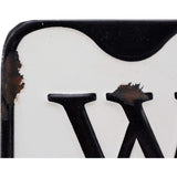 Metal Tin Sign Decor with Welcome Message