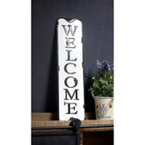 Metal Tin Sign Decor with Welcome Message