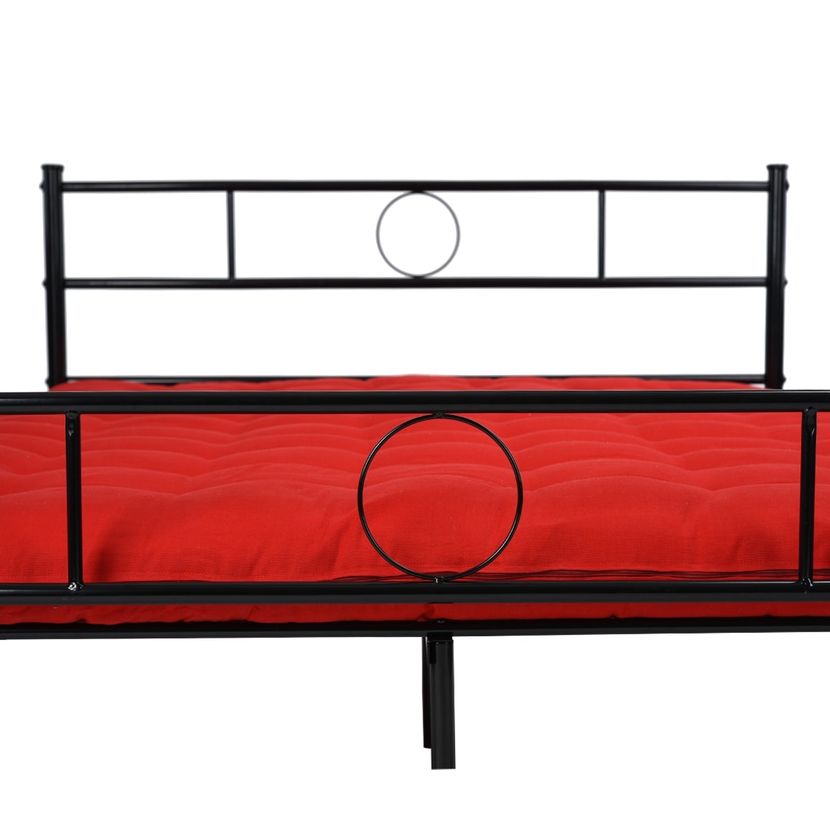 Metal Twin Bed Frame with Headboard & Footboard - Strong Steel Construction, Space-Saving Design, Easy Assembly