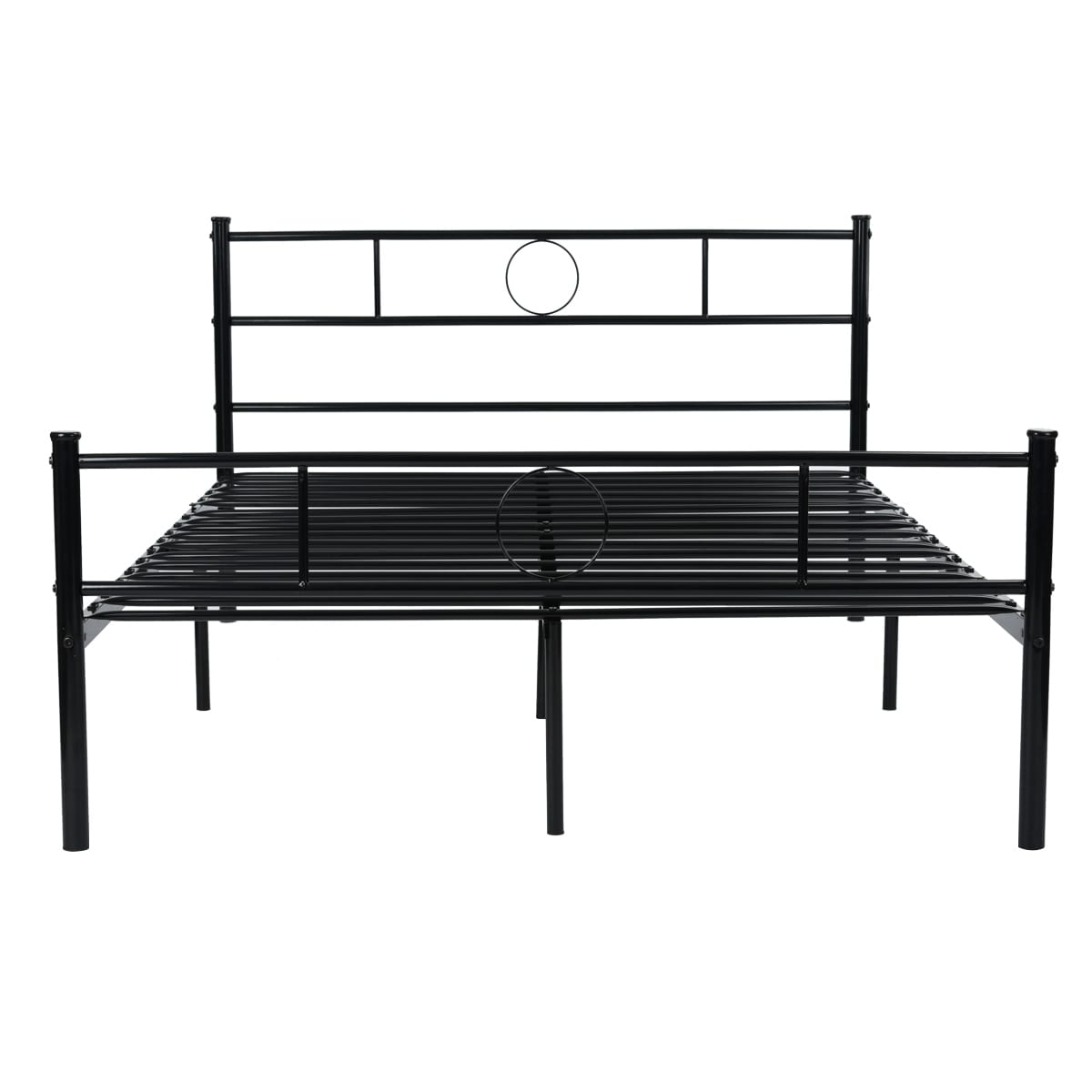 Metal Twin Bed Frame with Headboard & Footboard - Strong Steel Construction, Space-Saving Design, Easy Assembly