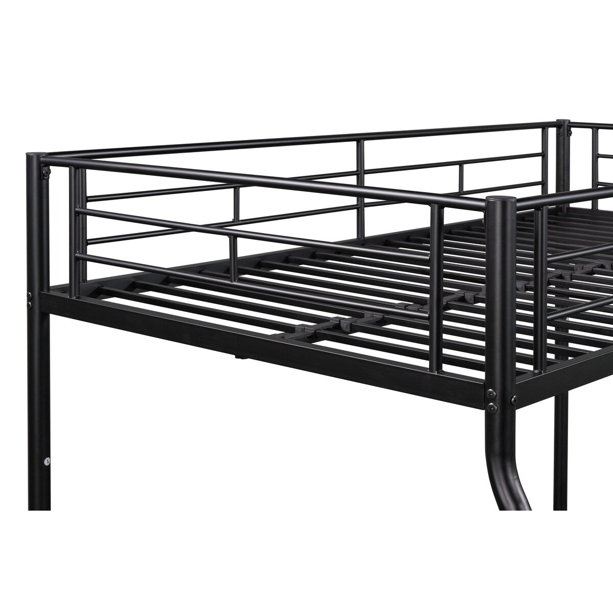 Metal Twin over Full Bunk Bed/ Heavy-duty Sturdy Metal/ Noise Reduced/ Safety Guardrail/No Box Spring Needed