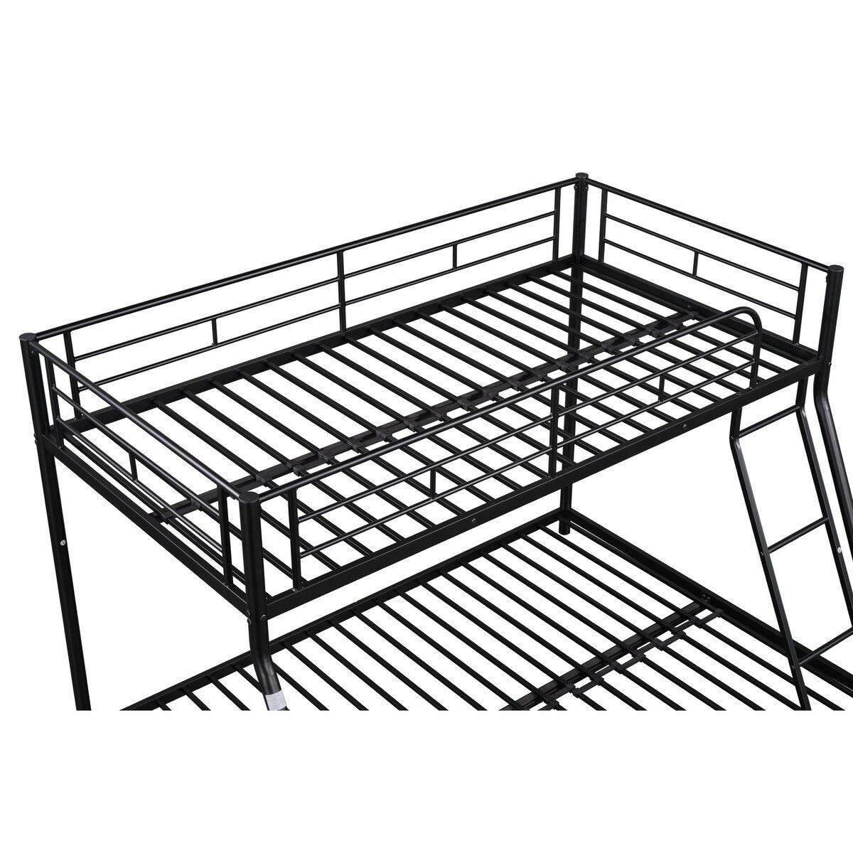 Metal Twin over Full Bunk Bed/ Heavy-duty Sturdy Metal/ Noise Reduced/ Safety Guardrail/No Box Spring Needed