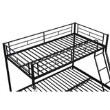 Metal Twin over Full Bunk Bed/ Heavy-duty Sturdy Metal/ Noise Reduced/ Safety Guardrail/No Box Spring Needed