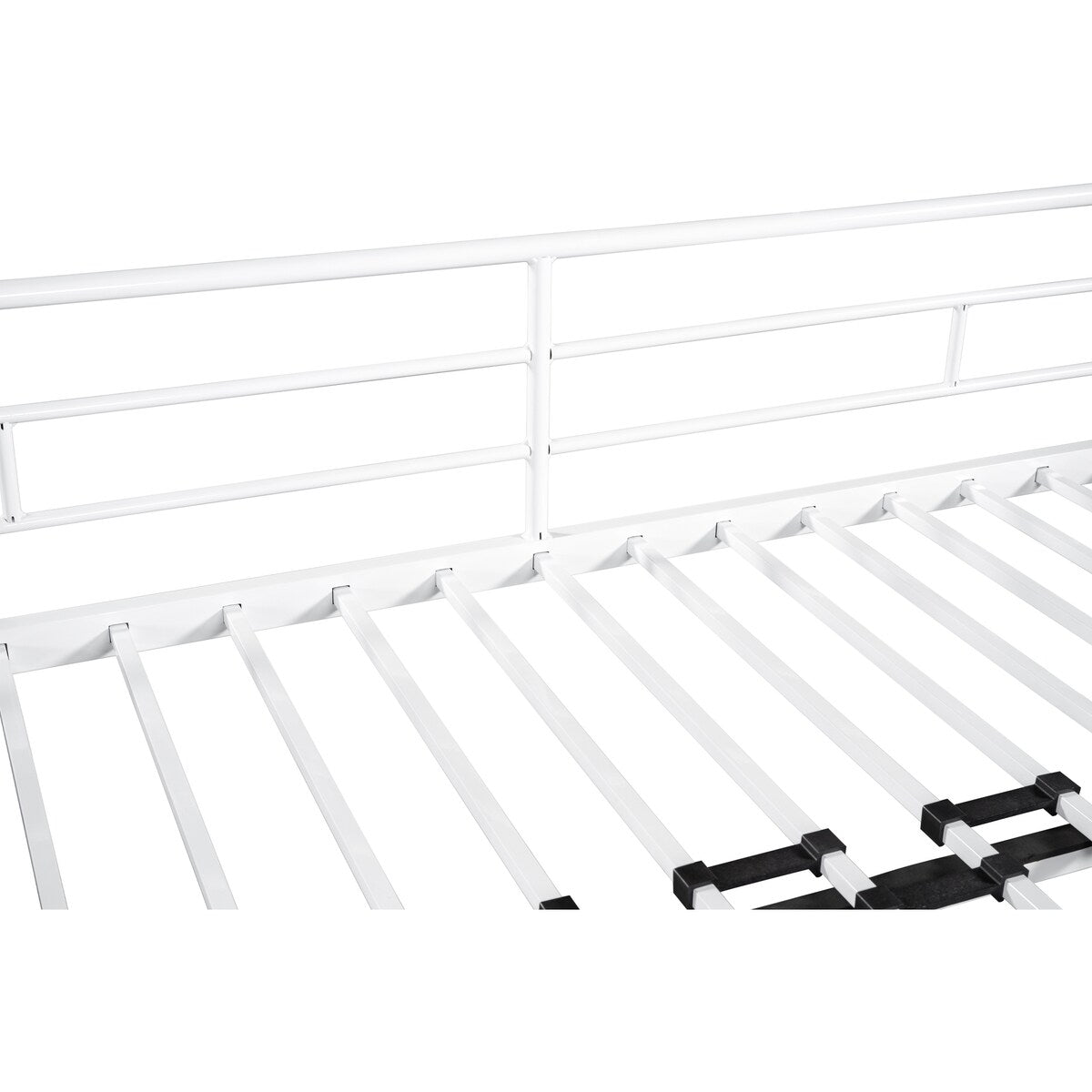 Metal Twin over Full Bunk Bed/ Heavy-duty Sturdy Metal/ Noise Reduced/ Safety Guardrail/No Box Spring Needed