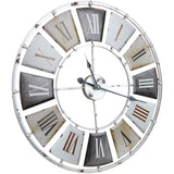 Metal Wall Clock (60 Diameters) Centurion Roman Numeral Hands Rustic