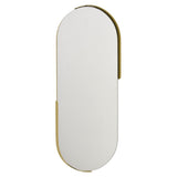 Metal Wall Mirror - Gold in Gold Metal 12in L x 1in W x 30in H