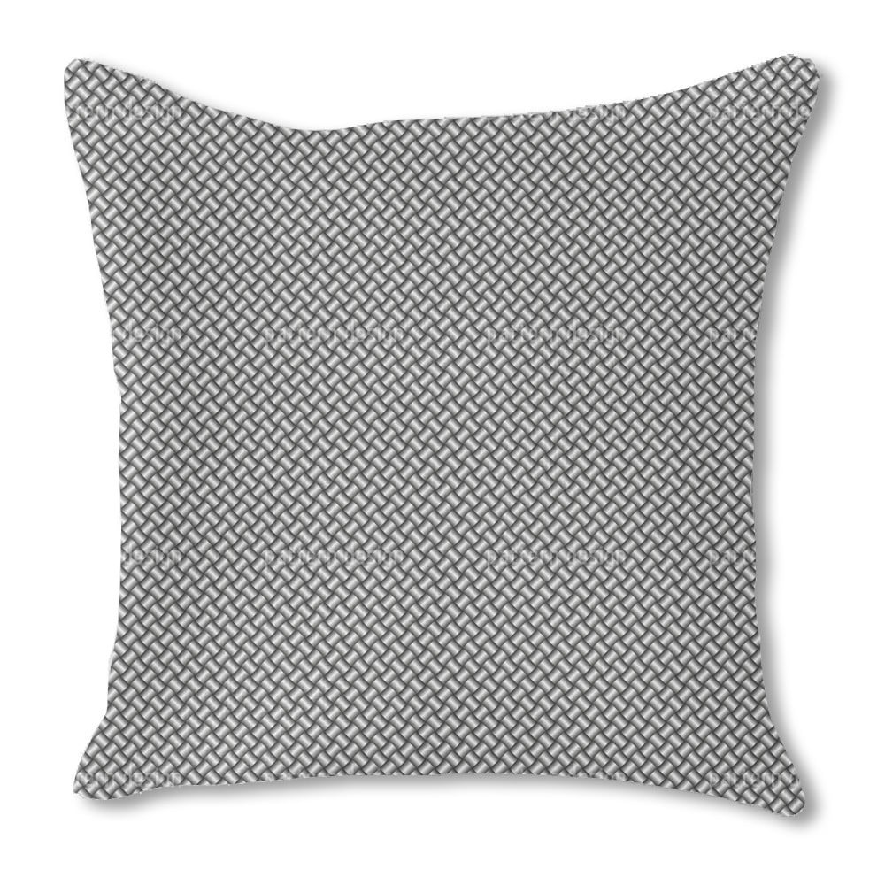 Metal Weave Burlap Pillow Single Sided