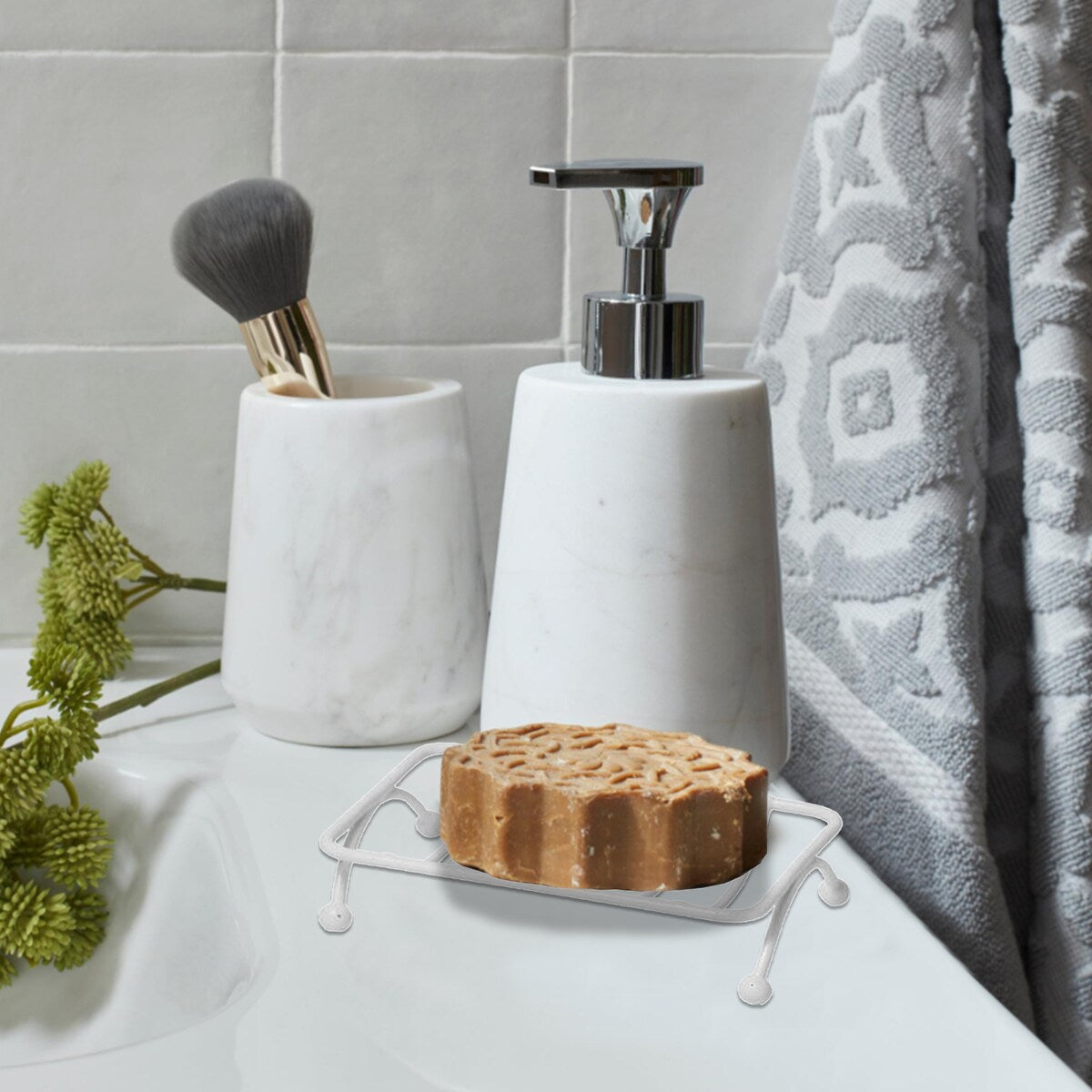 Metal Wire Soap Dish Holder Self-Draining