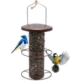 Metal bird feeder