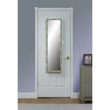 Metallic Floral Over the Door Jewelry Armoire Mirror