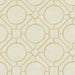 Metallic Silk Road Trellis Wallpaper, 27 feet long X 27 inchs Wide, Metallic Gold and Gray