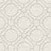 Metallic Silk Road Trellis Wallpaper, 27 feet long X 27 inchs Wide, Metallic Gold and Gray
