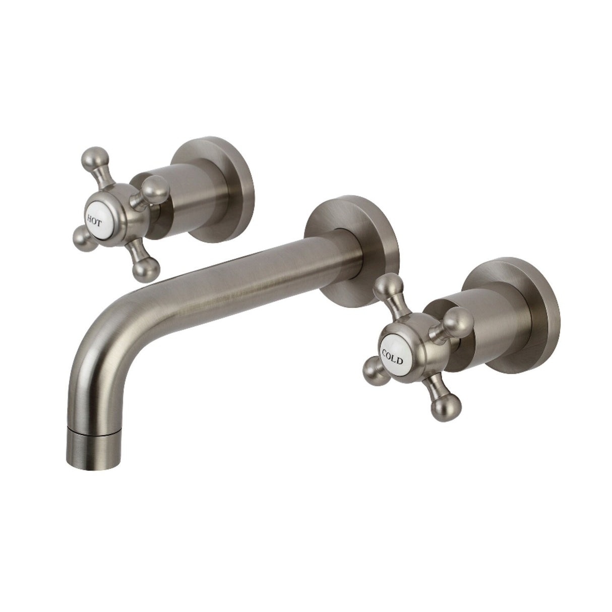Kingston Brass Metropolitan Two-Handle 3-Hole Wall Mount Bathroom Faucet