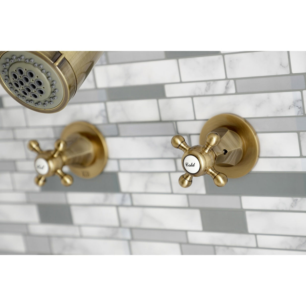 Kingston Brass Metropolitan Two-Handle Tub and Shower Faucet