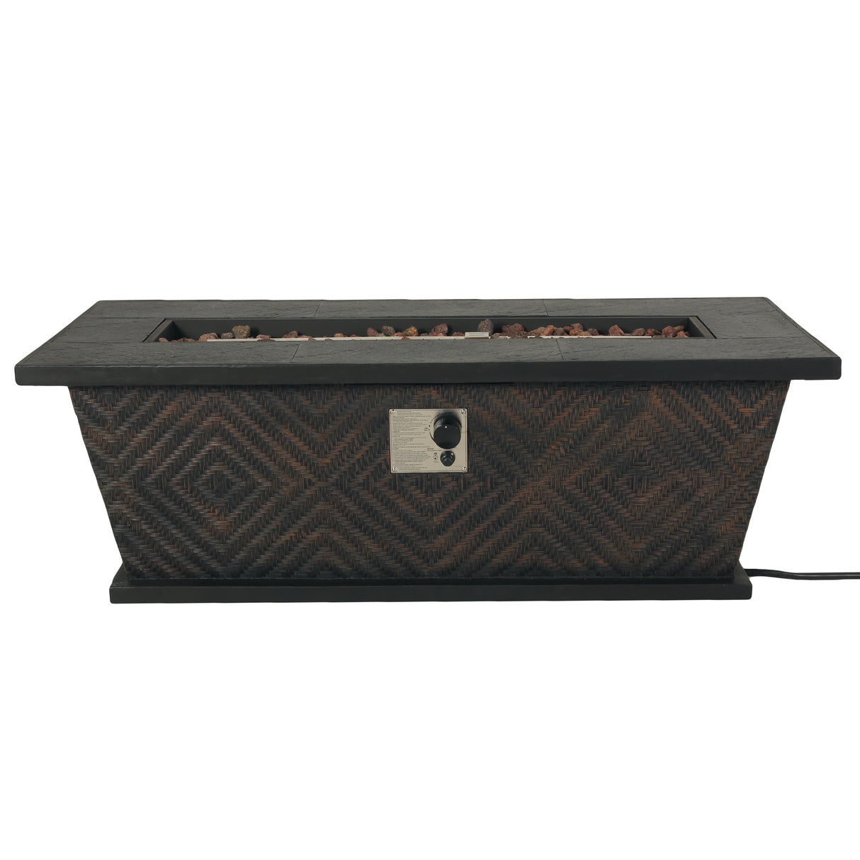 Meyer Outdoor 50,000 BTU Lightweight Concrete Rectangular Fire Pit (No Tank Holder) by Christopher Knight Home