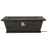Meyer Outdoor 50,000 BTU Lightweight Concrete Rectangular Fire Pit (No Tank Holder) by Christopher Knight Home