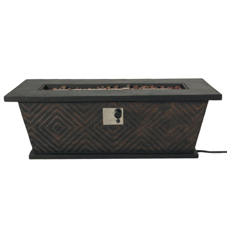 Meyer Outdoor 50,000 BTU Lightweight Concrete Rectangular Fire Pit (No Tank Holder) by Christopher Knight Home