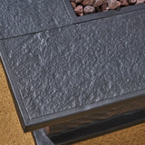 Meyer Outdoor Wicker/Concrete 56-inch 50,000 BTU Fire Pit by Christopher Knight Home