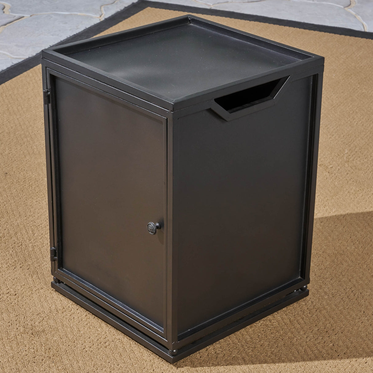 Meyer Outdoor Wicker/Concrete 56-inch 50,000 BTU Fire Pit by Christopher Knight Home