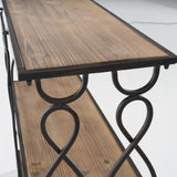 Mia Modern Industrial 2 Shelf Firwood Bookcase by Christopher Knight Home - 33.50" W x 12.00" D x 34.00" H