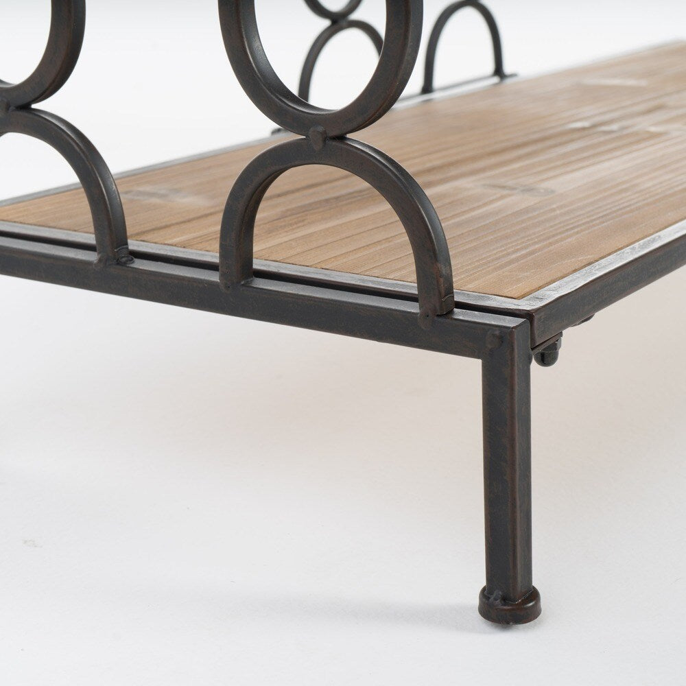 Mia Modern Industrial 2 Shelf Firwood Bookcase by Christopher Knight Home - 33.50" W x 12.00" D x 34.00" H