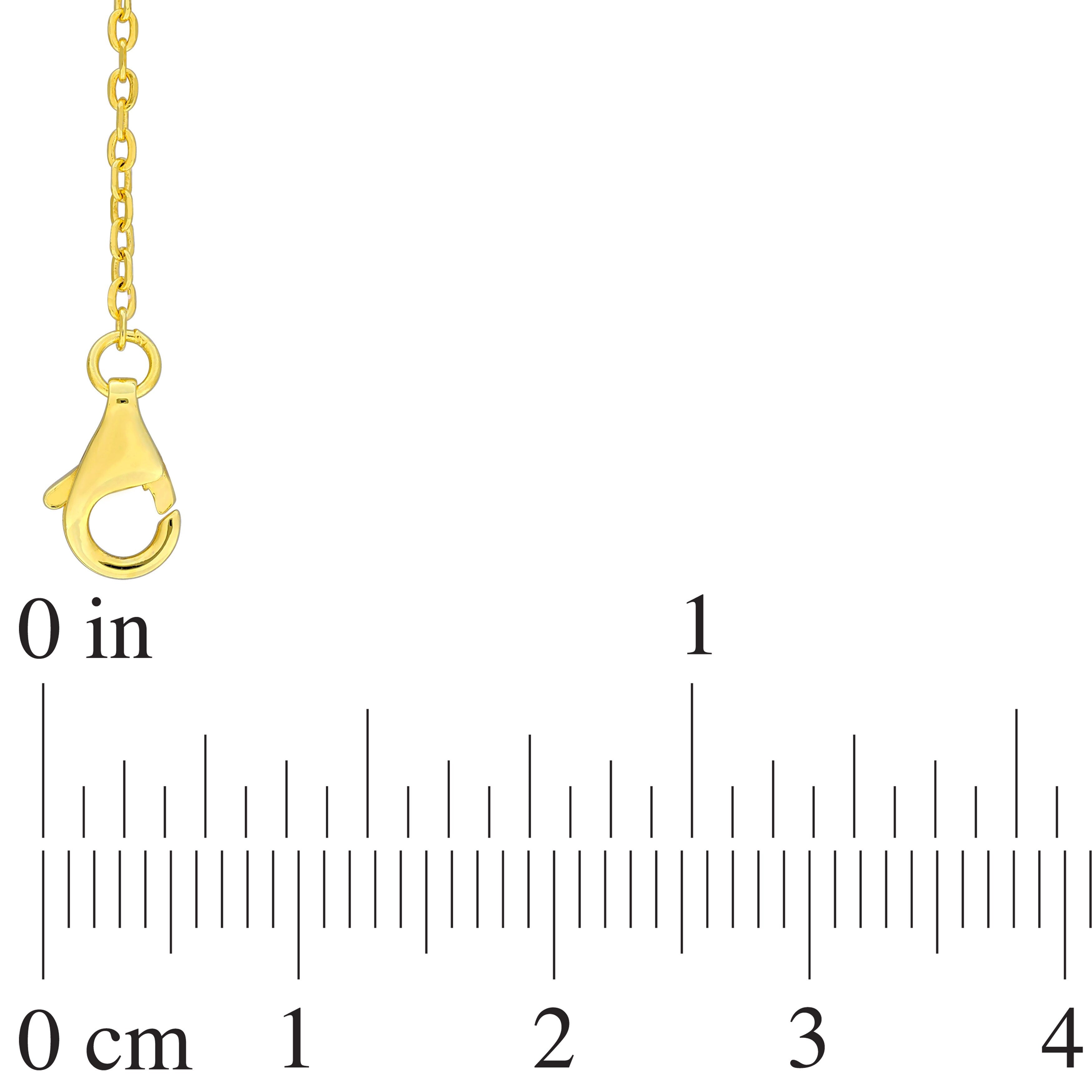 Miadora 1 1/5ct TGW Peridot Bead Chain Bracelet in Yellow Silver-725+2 in