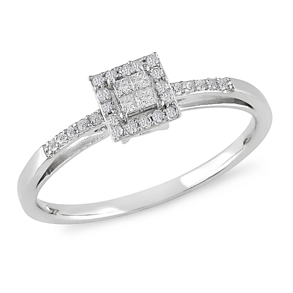 Miadora 10k Gold 1/5ct TDW Diamond Ring