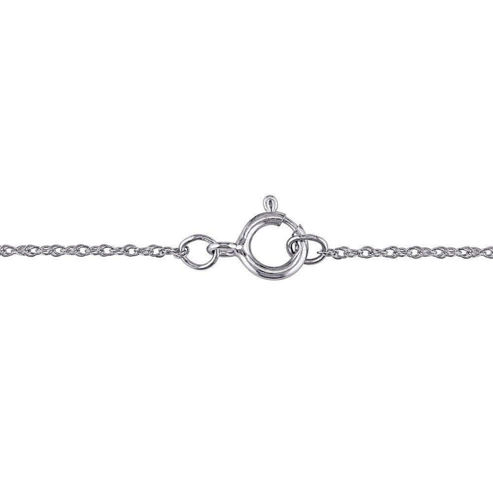 Miadora 10k White Gold Cultured Freshwater Pearl and Diamond Accent Necklace (8-8.5 mm)