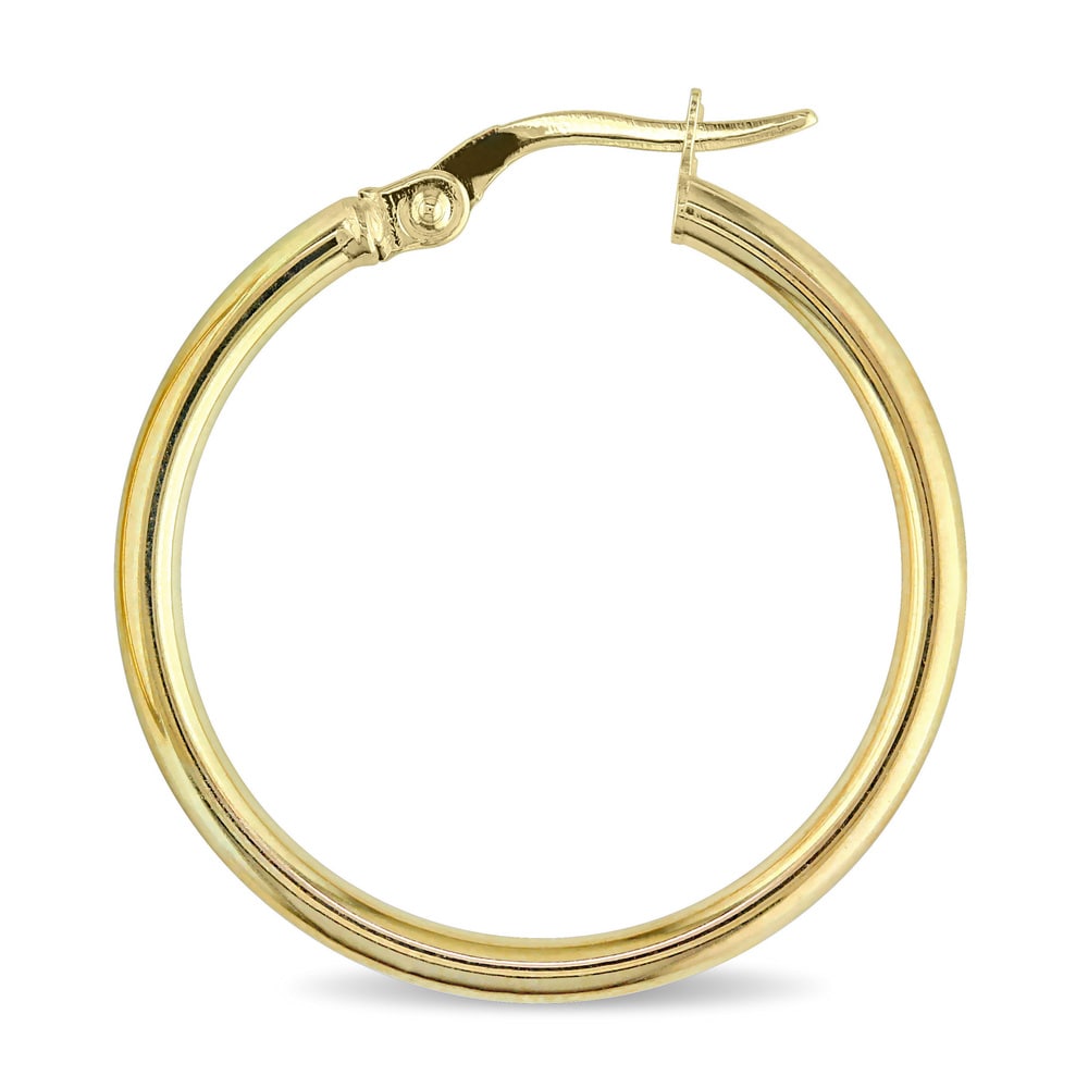 Miadora 10k Yellow Gold Italian Hoop Earrings