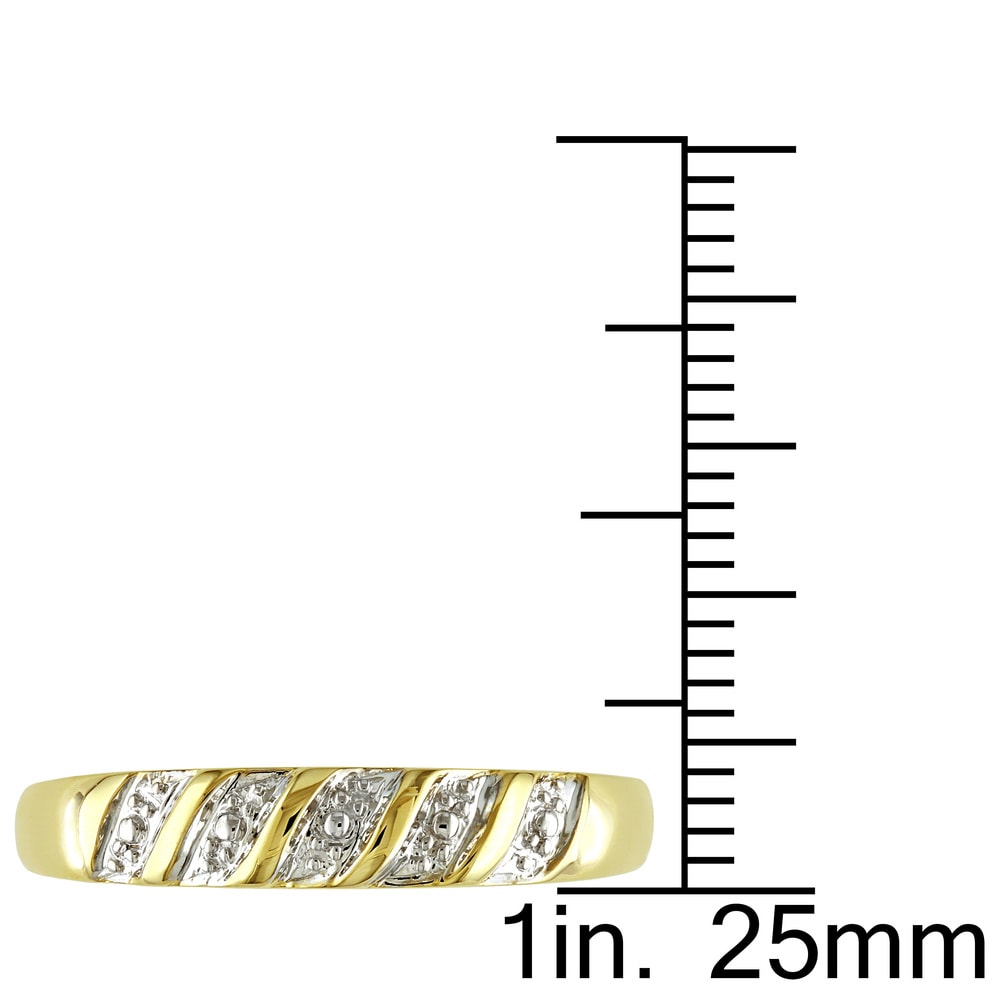 Miadora 10k Yellow Gold Men's Wedding Band Ring