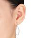 Miadora 14k Gold 1/10ct TDW Diamond Oval Dangle Earrings