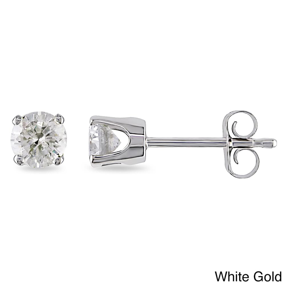 Miadora 14k Gold 1/2ct TDW Diamond Stud Earrings