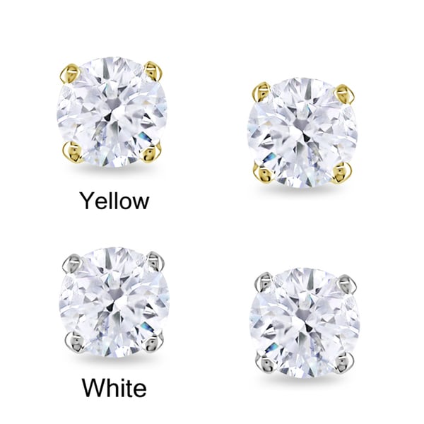 Miadora 14k Gold 1/2ct TDW Diamond Stud Earrings