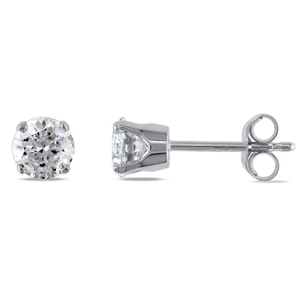 Miadora 14k Gold 3/4ct TDW Round Diamond Stud Earrings