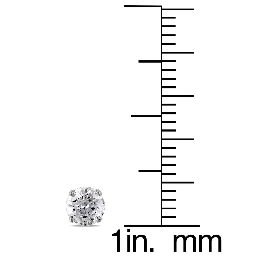 Miadora 14k Gold 3/4ct TDW Round Diamond Stud Earrings