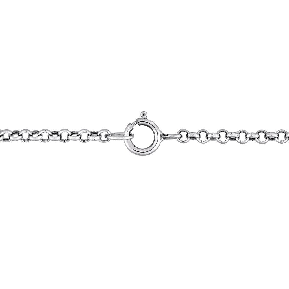 Miadora 14k White Gold Cultured Freshwater Pearl Tin Cup Station Bracelet (6.5-7 mm)