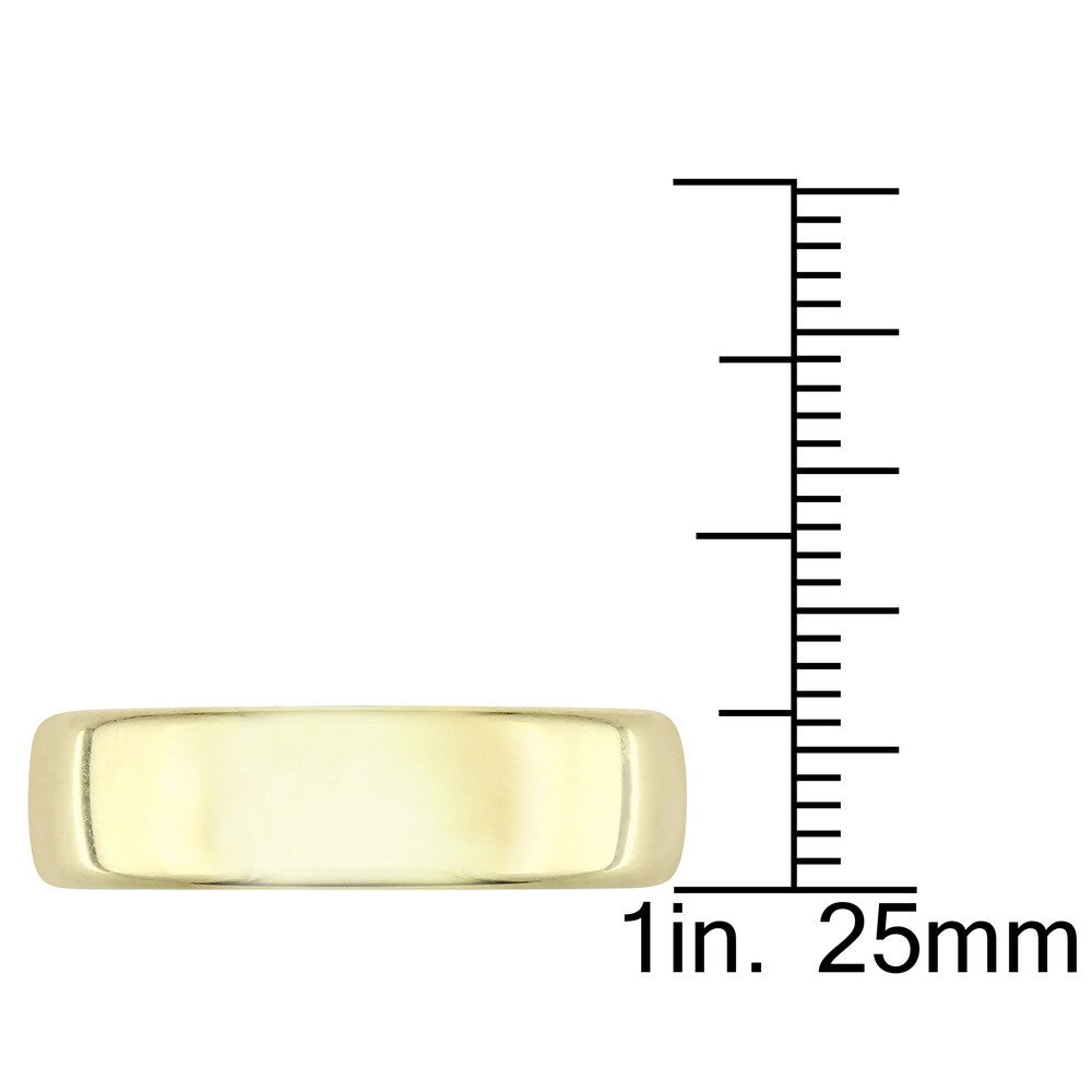 Miadora 14k Yellow Gold Men's Wedding Band