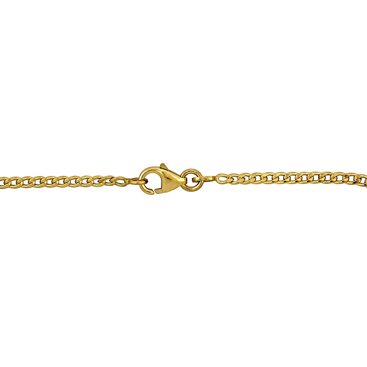 Miadora 2mm Curb Chain ID Bracelet 14K Yellow Gold