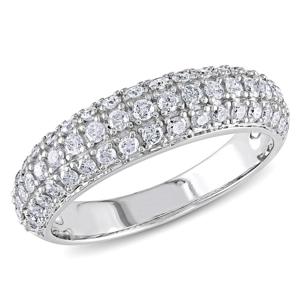 Miadora 3/4 CT Diamond TW Fashion Ring 10k White Gold GH I2;I3