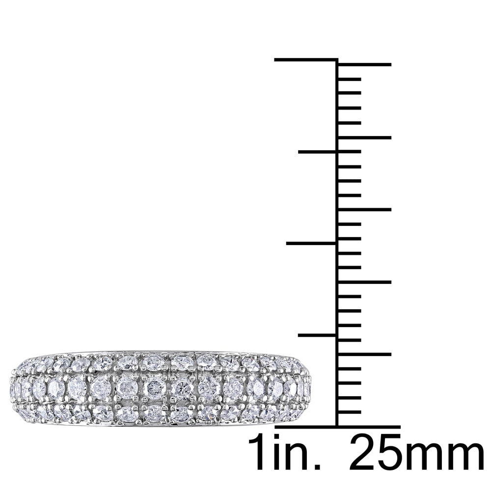 Miadora 3/4 CT Diamond TW Fashion Ring 10k White Gold GH I2;I3