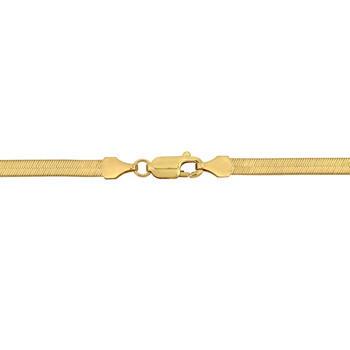Miadora 3.5mm Flex Herringbone Chain Bracelet in 10k Yellow Gold - 7.5 in