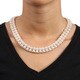 Miadora Sterling Silver Double Row Freshwater Cultured Pearl Strand Jewelry Set (6-8 mm) - White