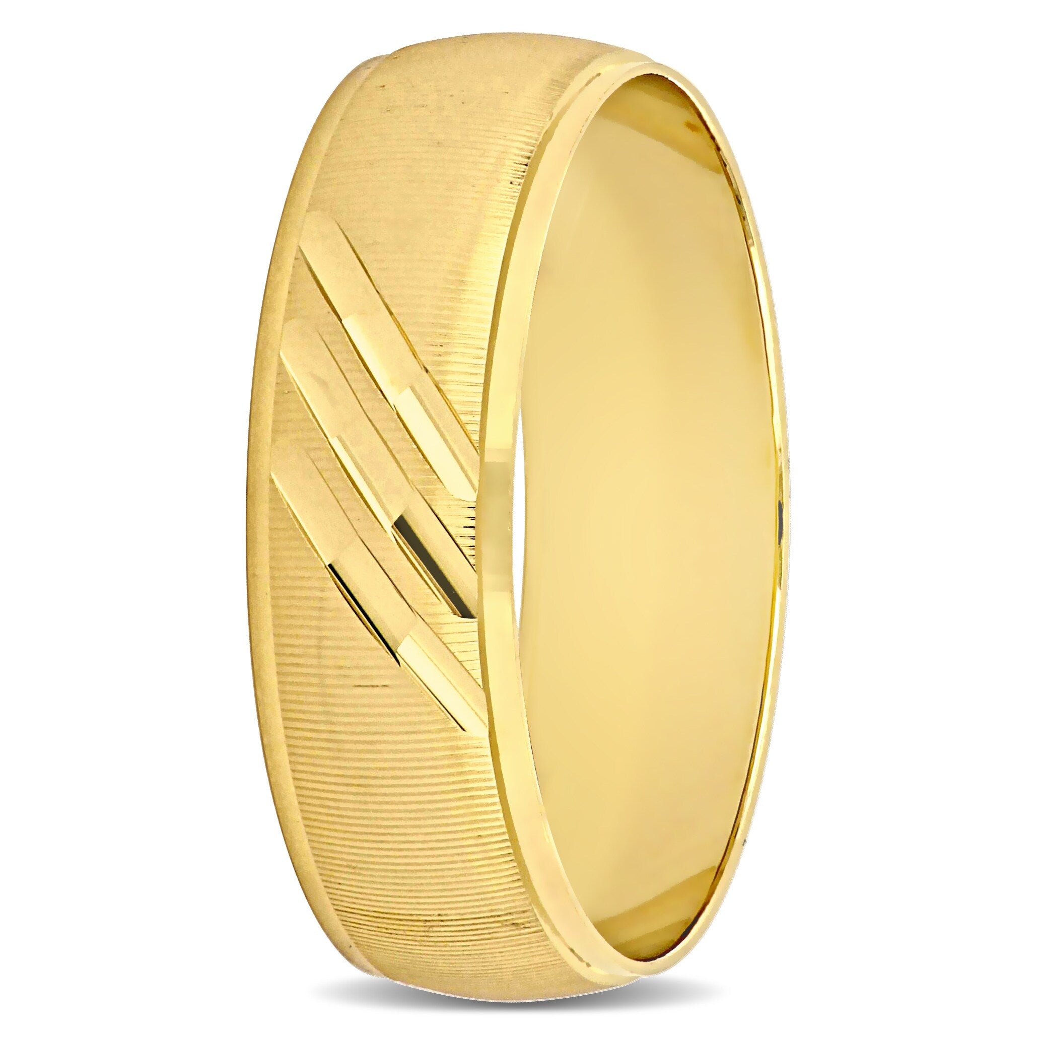 Miadora 6 mm Mens Wedding Band in 10k Yellow Gold