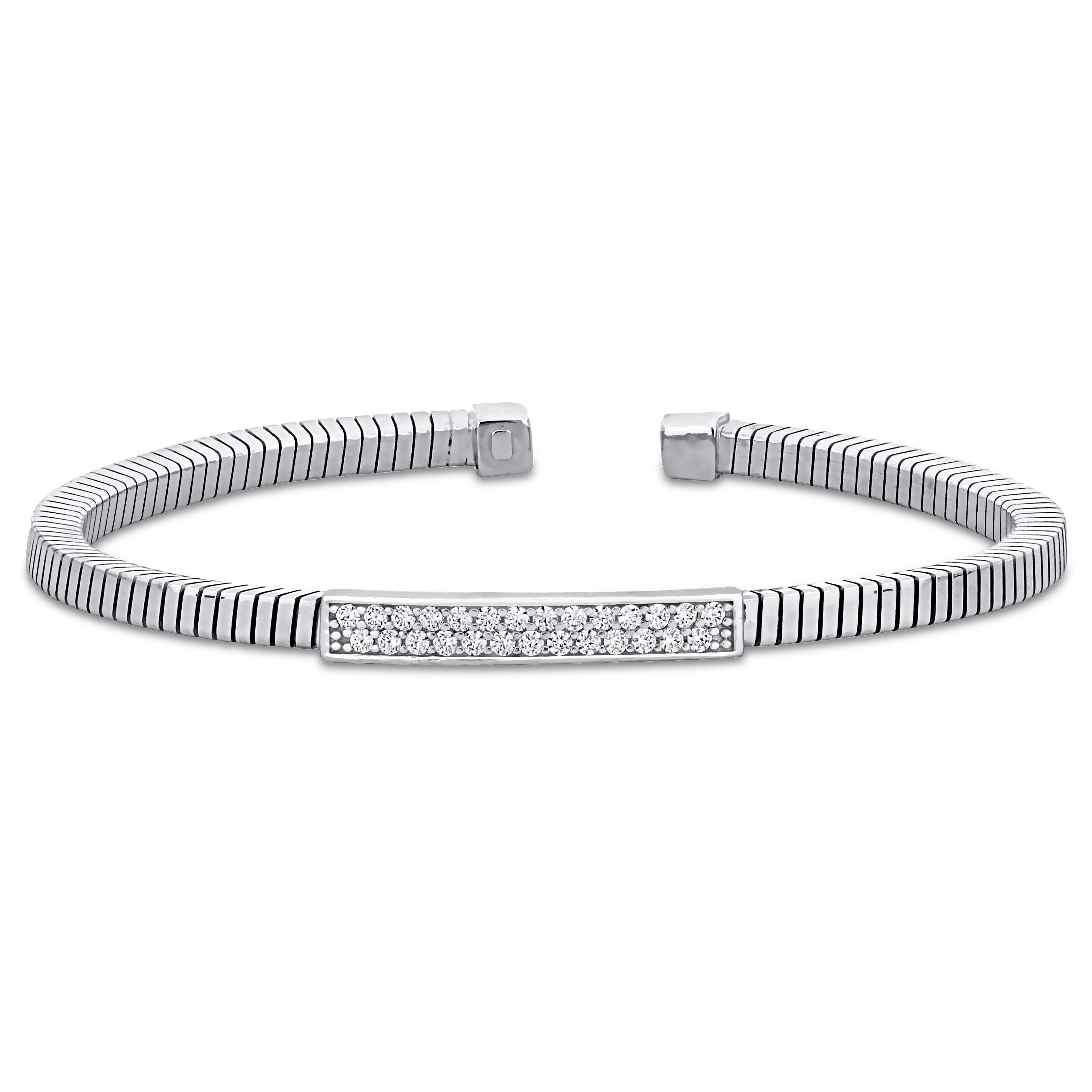 Miadora Bangle Bracelet in Sterling Silver