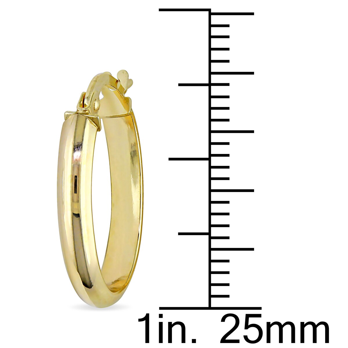 Miadora Hoop Earrings in 10k Polished Yellow Gold