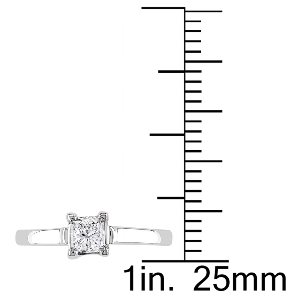 Miadora Signature Collection 14k Gold 1/2ct TDW Certified Diamond Solitaire Ring
