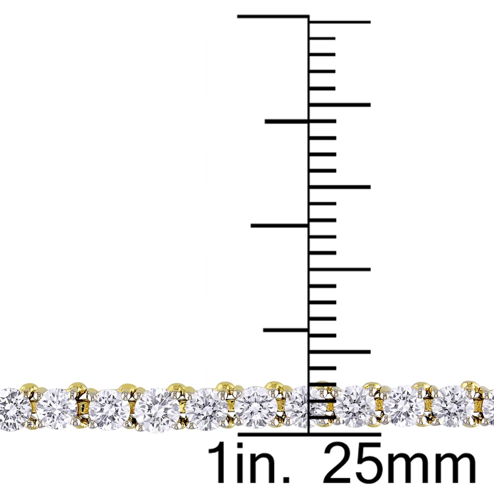 Miadora Signature Collection 14k Gold 6ct TDW Diamond Bracelet